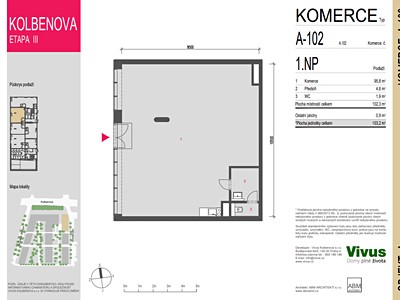 Prodej komerčního prostoru, 103 m² (2 z 3)