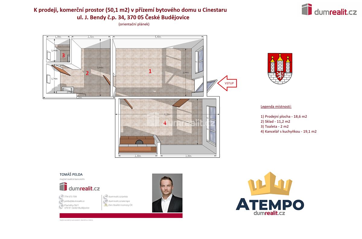 Prodej obchodního prostoru 50 m² – fotografie 3