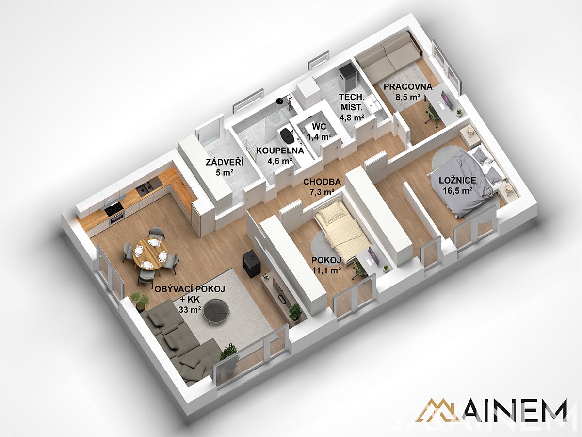 Prodej rodinného domu 92 m², pozemek 812 m² – fotografie 3