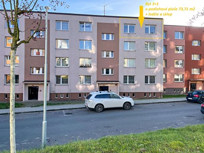 Prodej bytu 3+1 75 m²