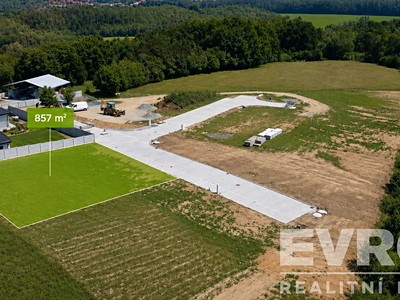 Prodej  stavebního pozemku 857 m²