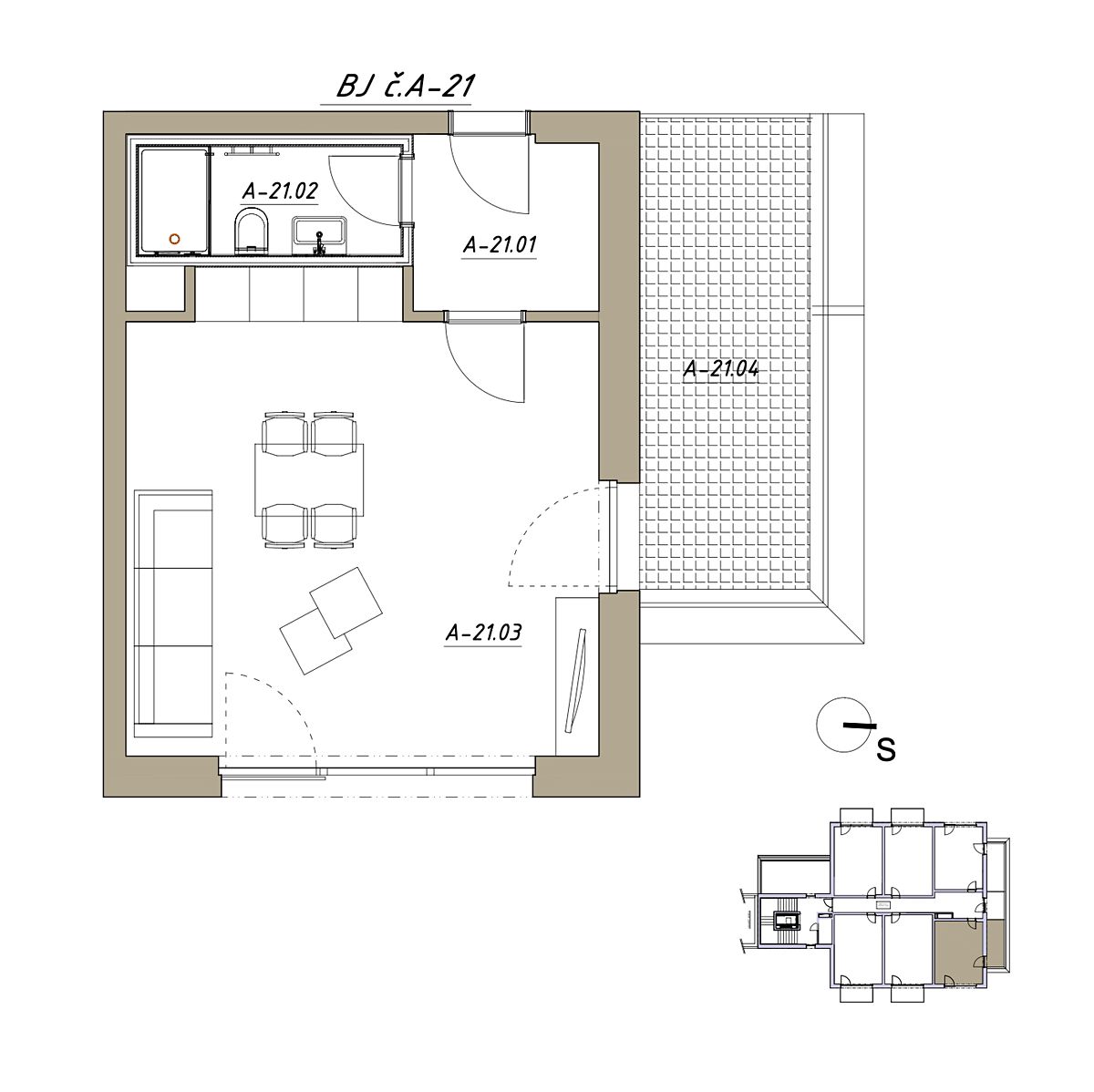 Prodej bytu 1+kk 36 m² – fotografie 4
