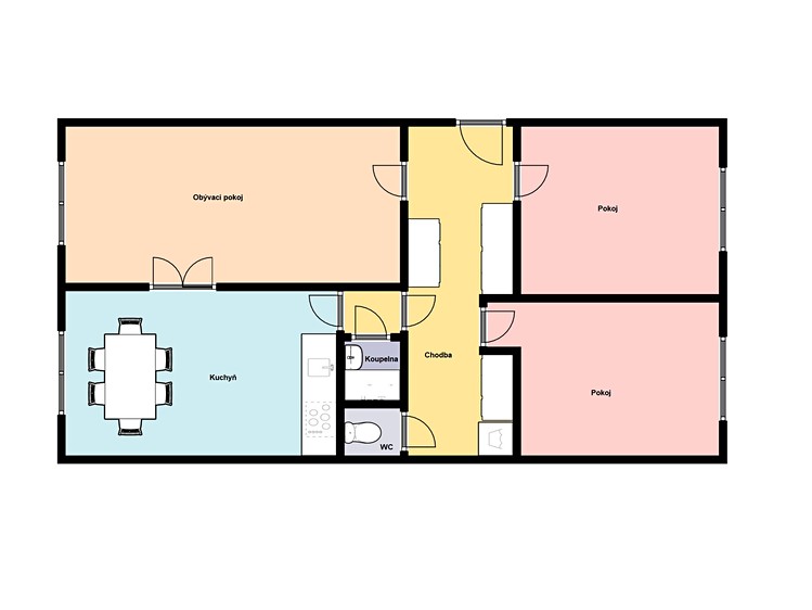 Pronájem bytu 3+1, 69 m² (12 z 18)