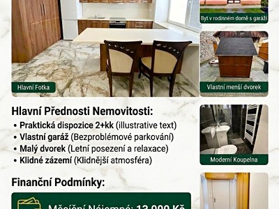 Pronájem bytu 2+kk 37 m²