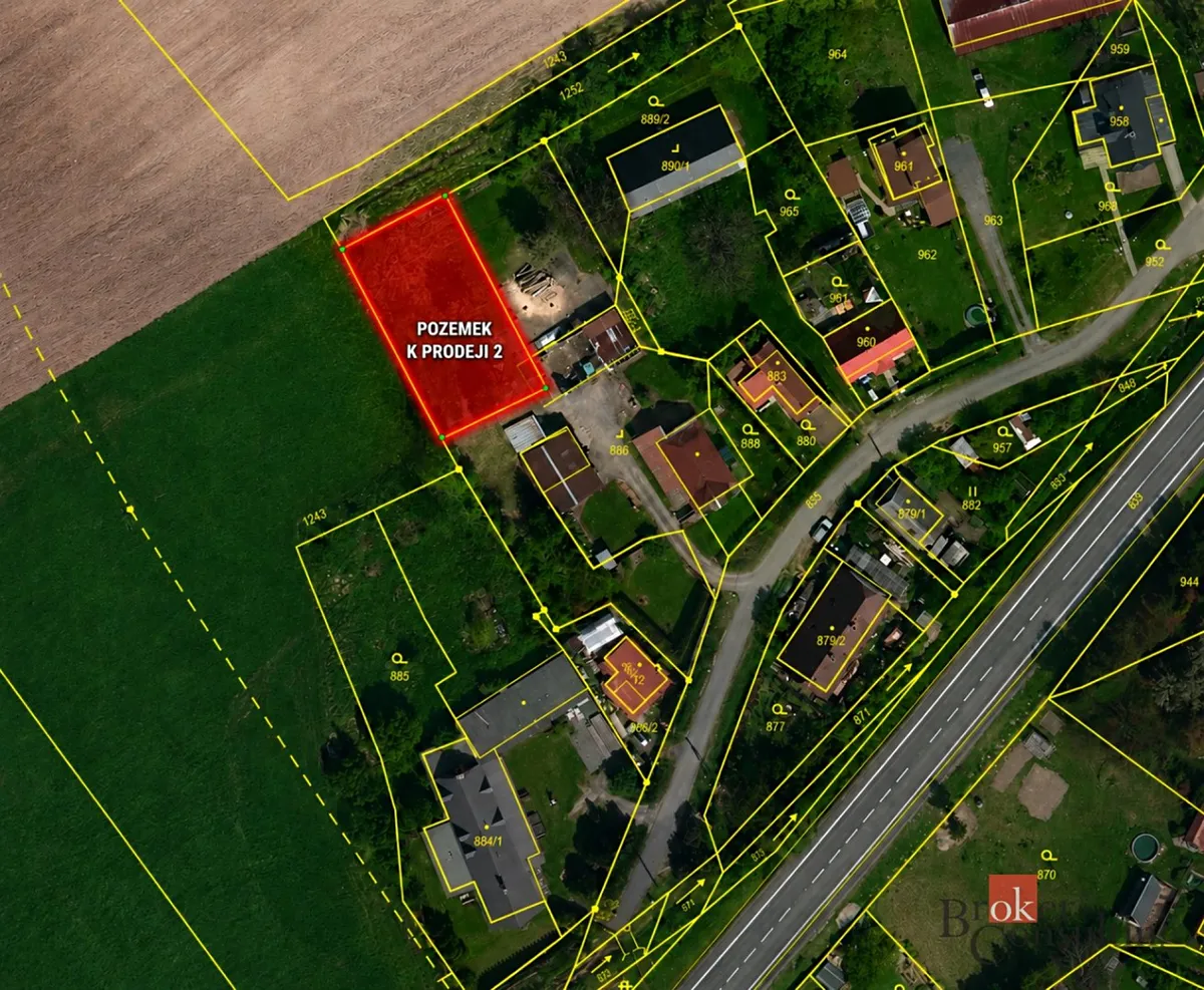 Prodej stavebního pozemku 1479 m²