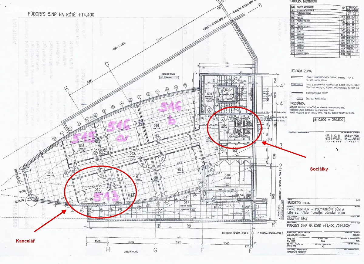 Pronájem kanceláře 22 m² - Widok 6