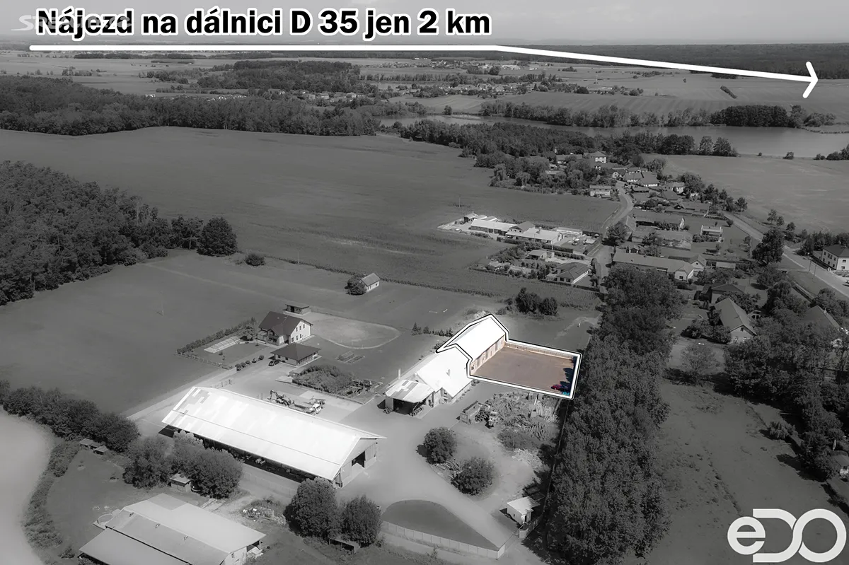 Pronájem výrobní haly, prostoru 298 m², Rokytno