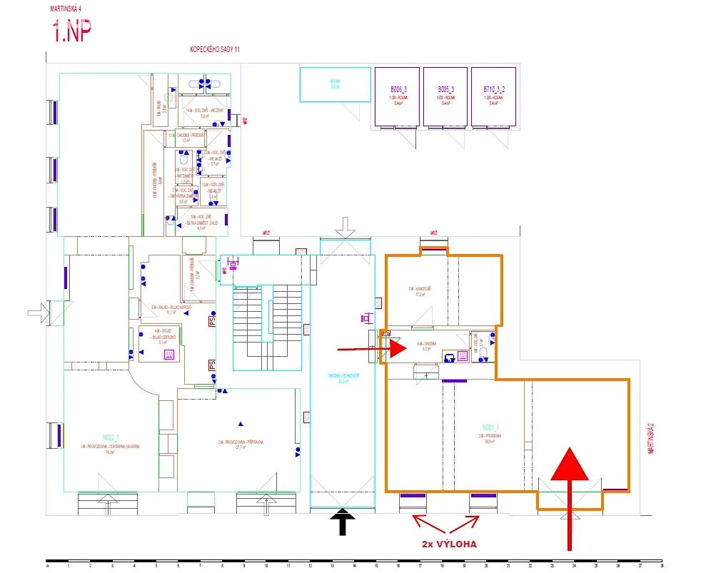 Pronájem obchodního prostoru 84 m² - Widok 2