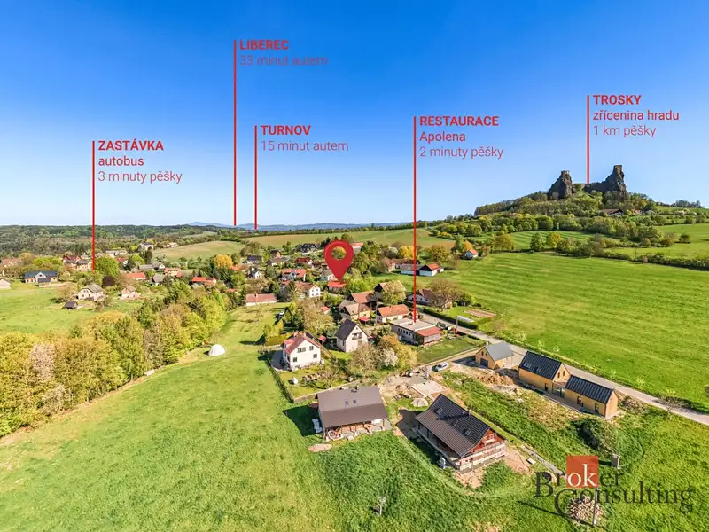 Prodej chalupy 55 m², pozemek 706 m², Troskovice – náhled fotky 2