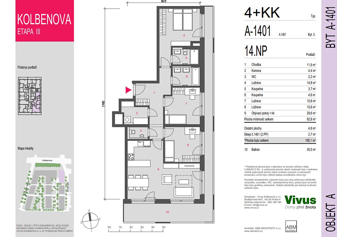 Prodej bytu 4+kk 100 m² – fotografie 2