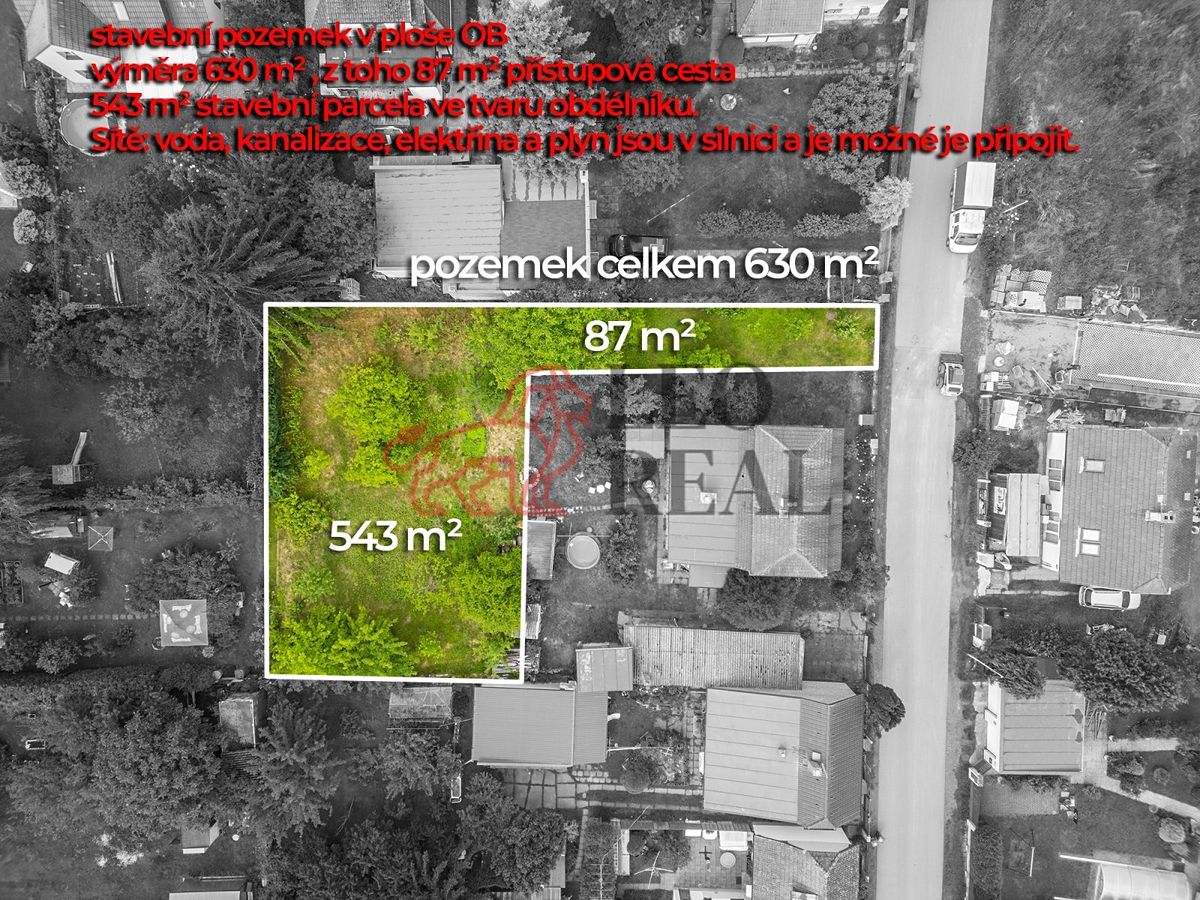Prodej stavebního pozemku 630 m²