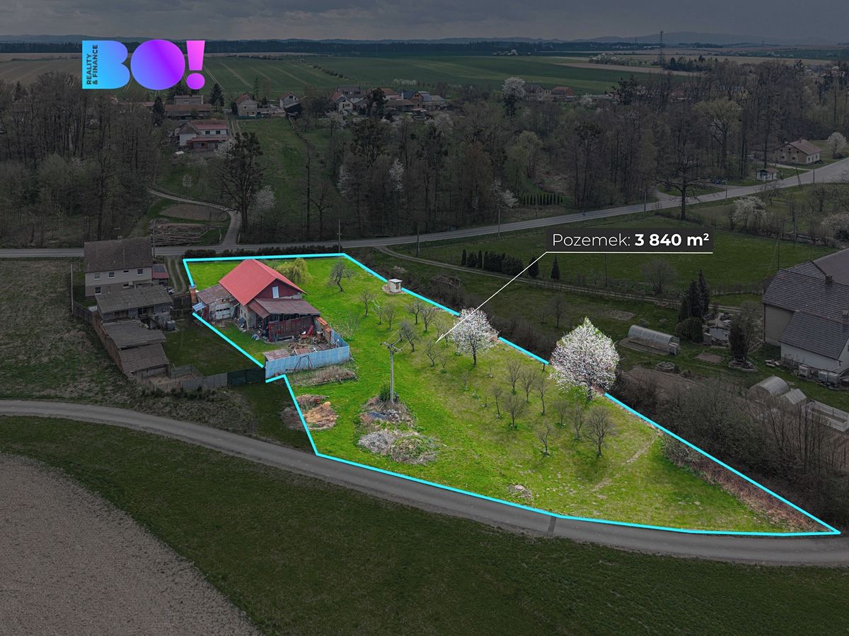 Prodej stavebního pozemku 3800 m²