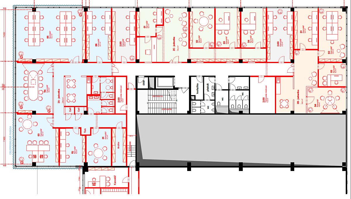 Pronájem kanceláře 300 m² – fotografie 3