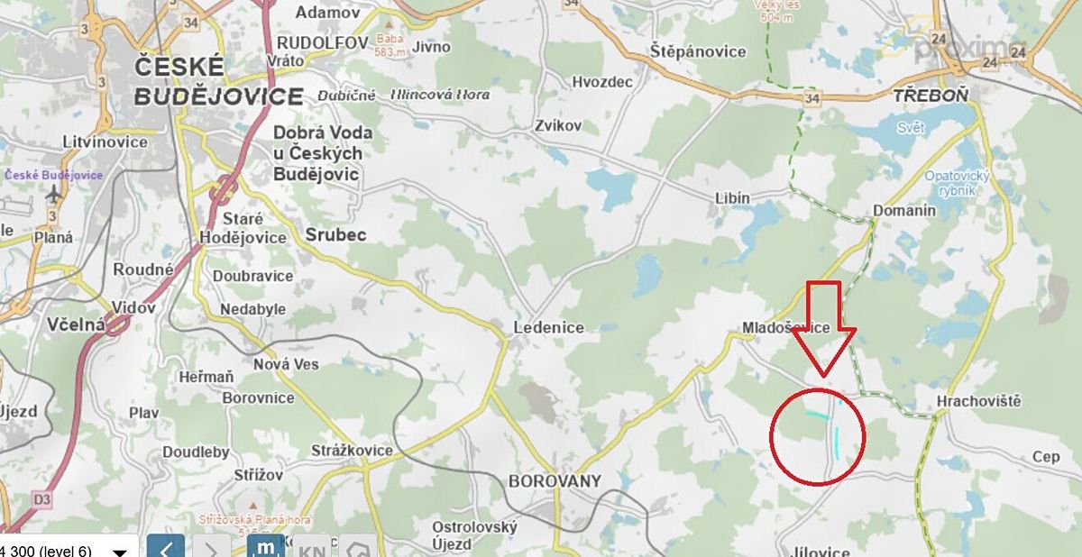 Prodej lesa 18959 m², Jílovice – fotka 1 z 3