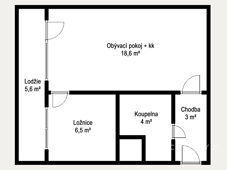 Pronájem bytu 2+kk, 35 m² (12 z 15)