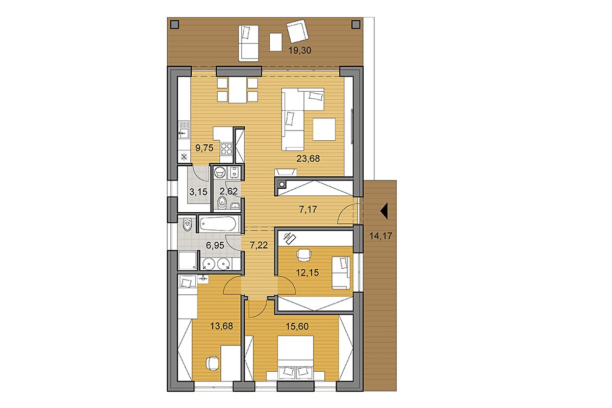 Prodej rodinného domu 101 m², pozemek 1156 m² – fotografie 5