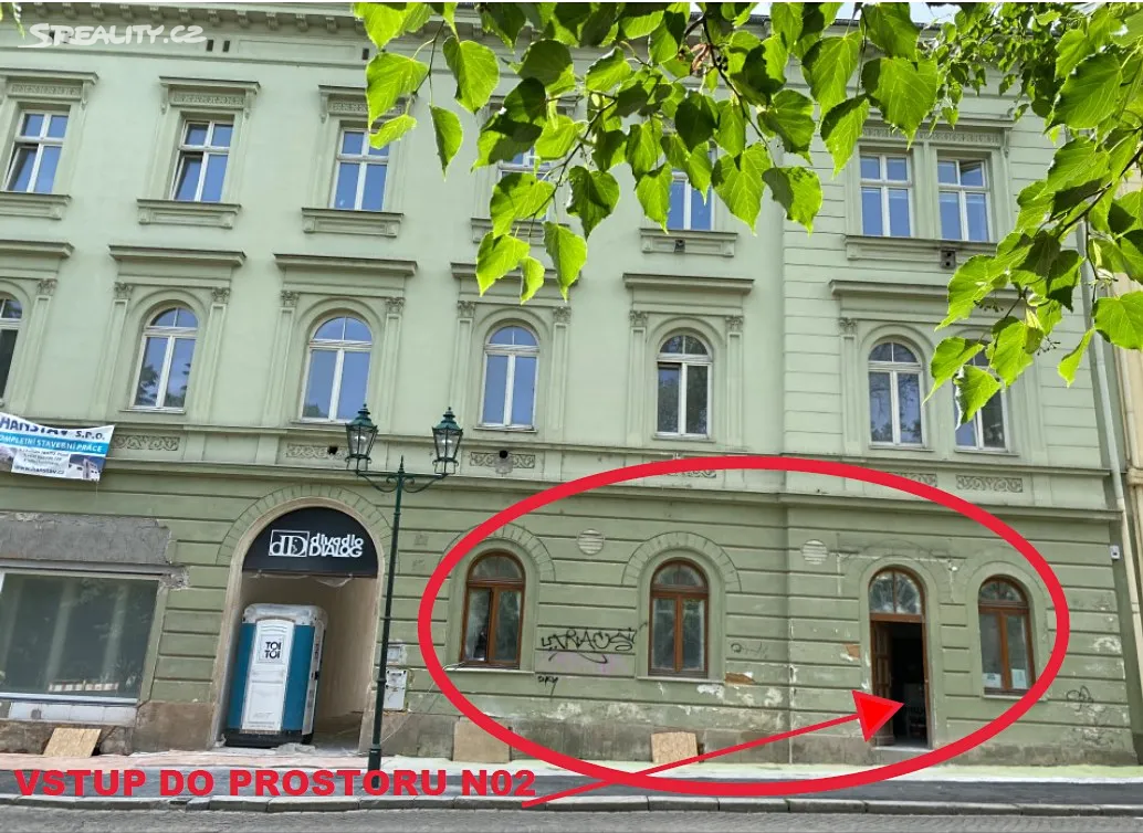 Pronájem obchodního prostoru 97 m², Smetanovy sady