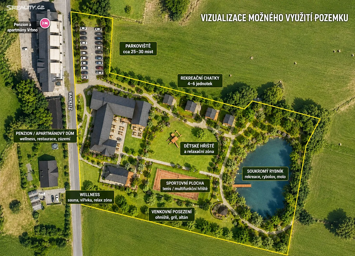 Prodej komerčního pozemku 8619 m²
