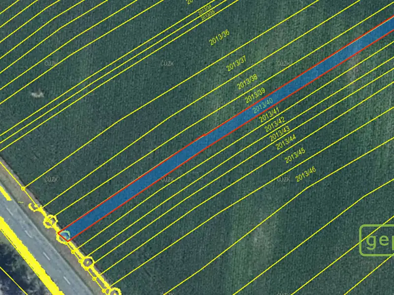 Prodej pole 370 m², Hrušky – náhled fotky 2
