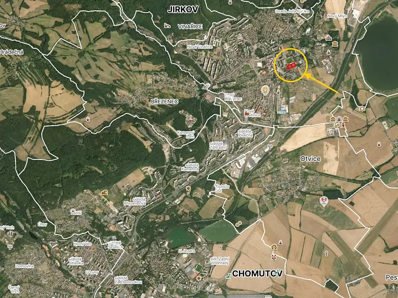 Prodej komerčního pozemku 7310 m², Jirkov – náhled fotky 3