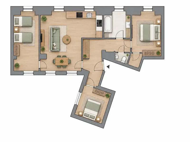 Prodej bytu 4+kk 108 m², Praha – náhled fotky 3