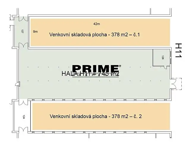 Pronájem skladového prostoru 378 m², Praha – náhled fotky 2