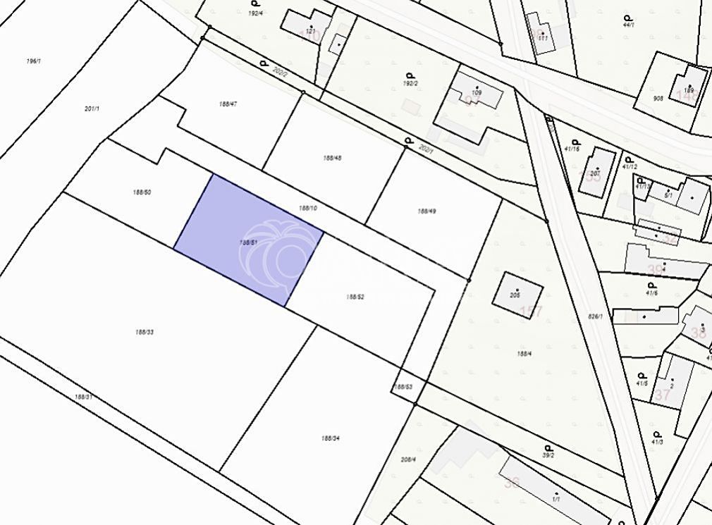 Prodej stavebního pozemku 1121 m², Dobrovice – fotka 1 z 3