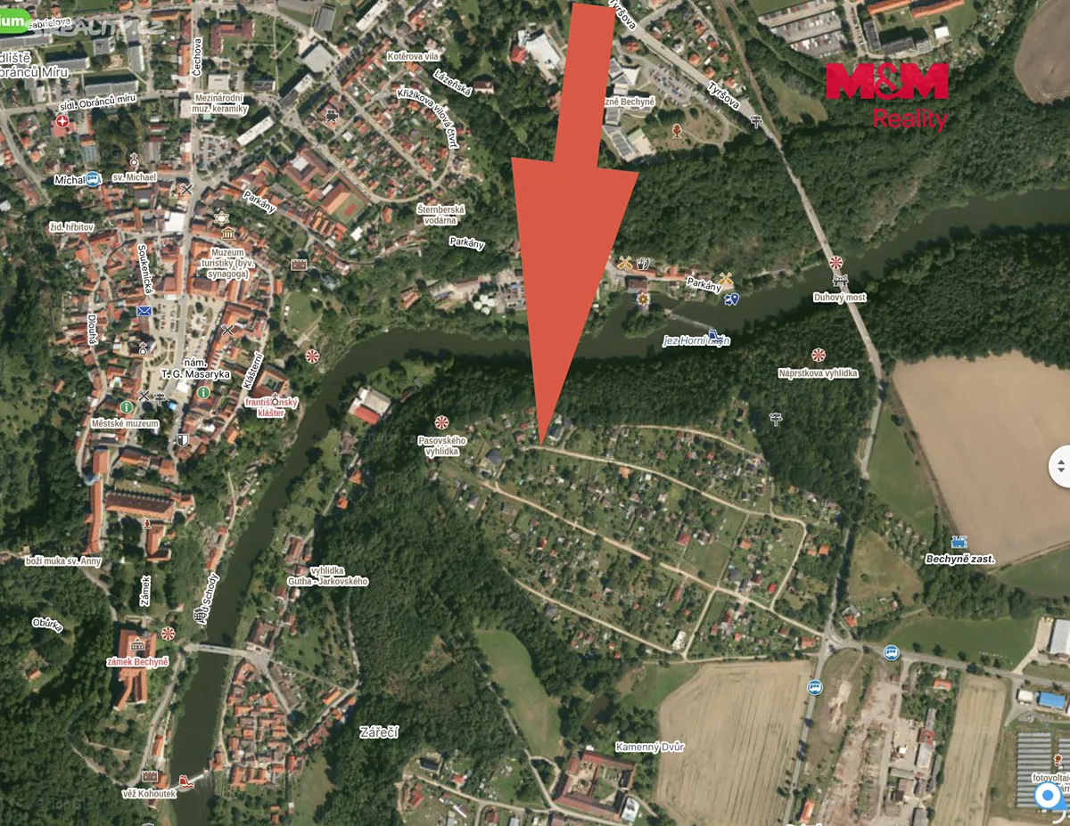 Prodej stavebního pozemku 951 m² – pohled 3