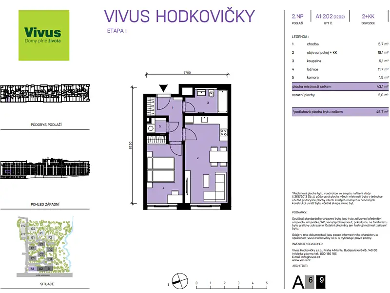 Prodej bytu 2+kk 46 m², Praha – náhled fotky 2