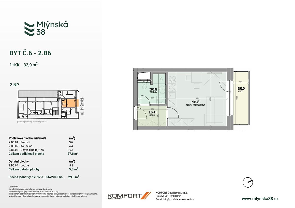 Prodej bytu 1+kk 28 m² – fotografie 4