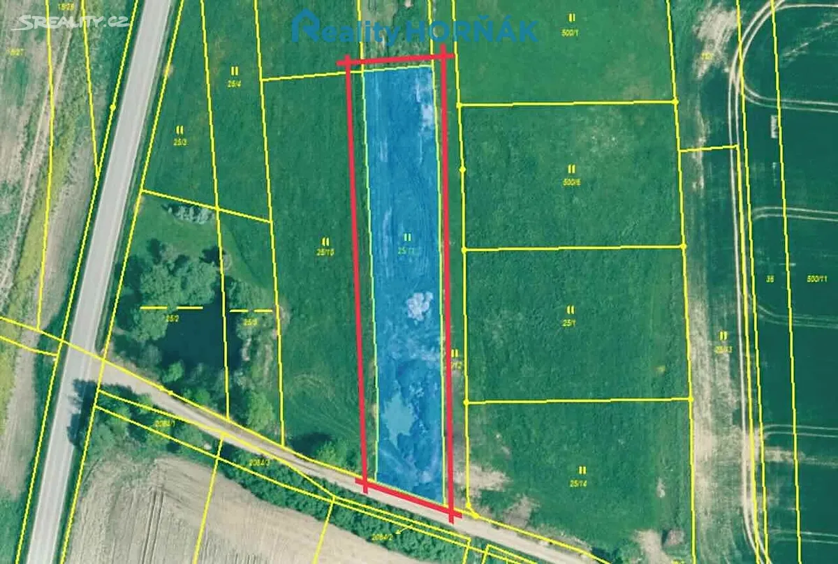 Prodej stavebního pozemku 1813 m² – pohled 5