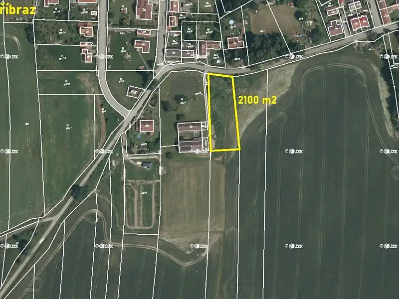 Prodej stavebního pozemku 2100 m², Příbraz – náhled fotky 2
