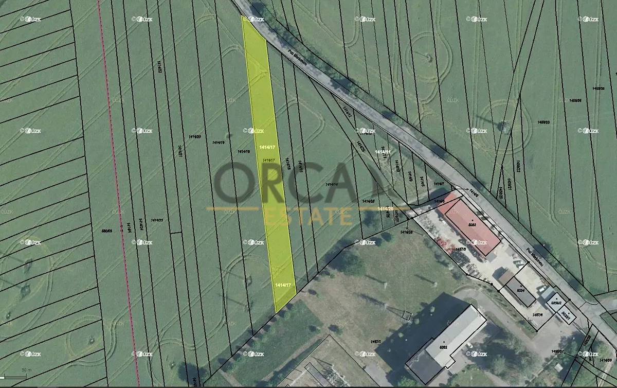 Prodej podílu 1/2 pole 1018 m²