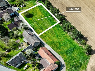 Prodej  stavebního pozemku 942 m²