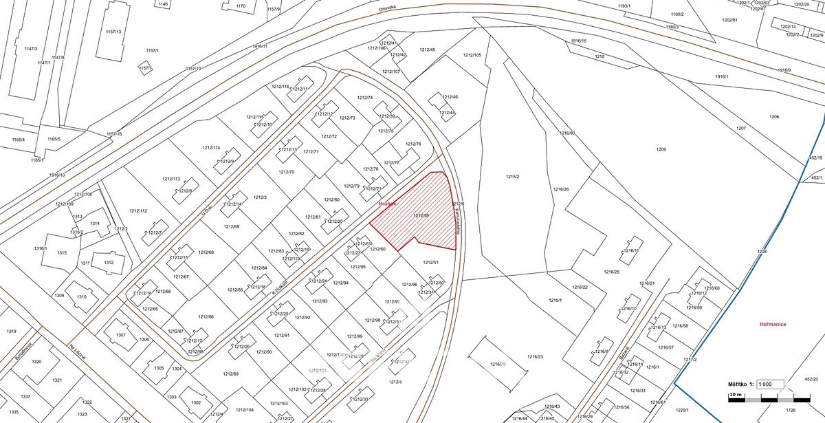 Prodej stavebního pozemku 1632 m² – fotografie 3