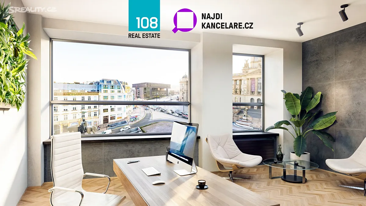 Pronájem kanceláře 652 m², Praha