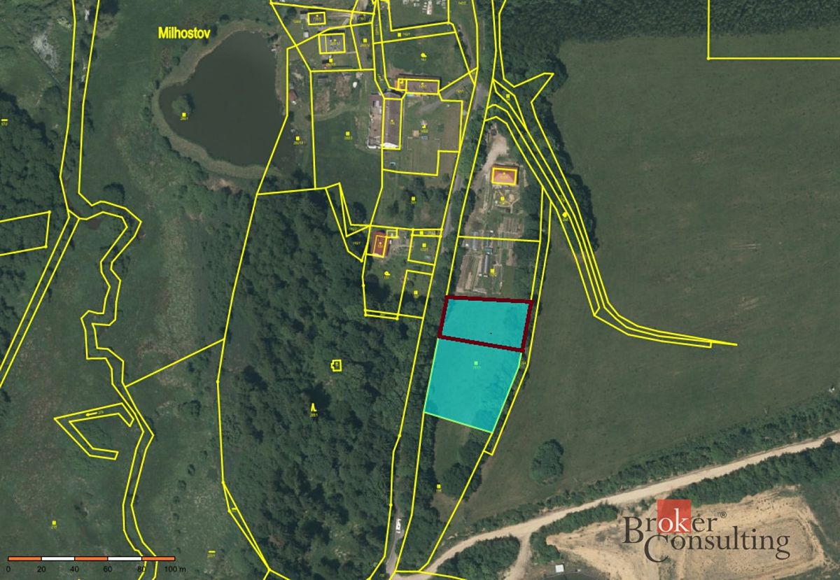 Prodej stavebního pozemku 1200 m² – fotografie 3