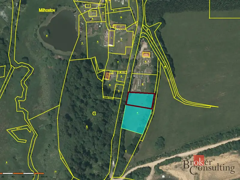 Prodej stavebního pozemku 1200 m², Milhostov – náhled fotky 3