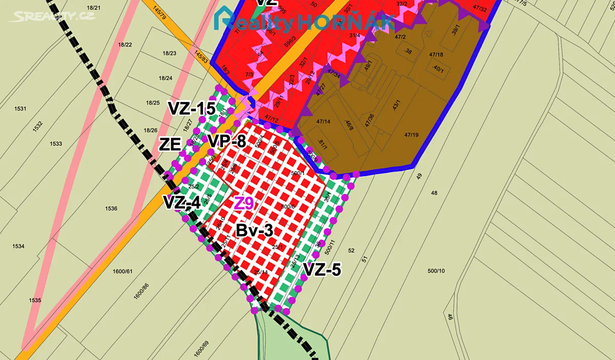 Prodej stavebního pozemku 1813 m² – další