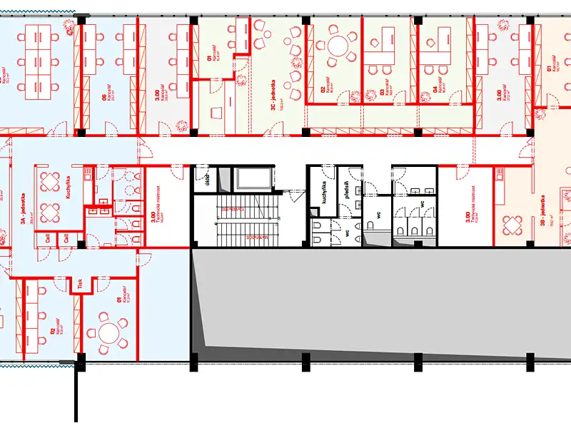 Pronájem kanceláře 628 m², Brno – náhled fotky 3
