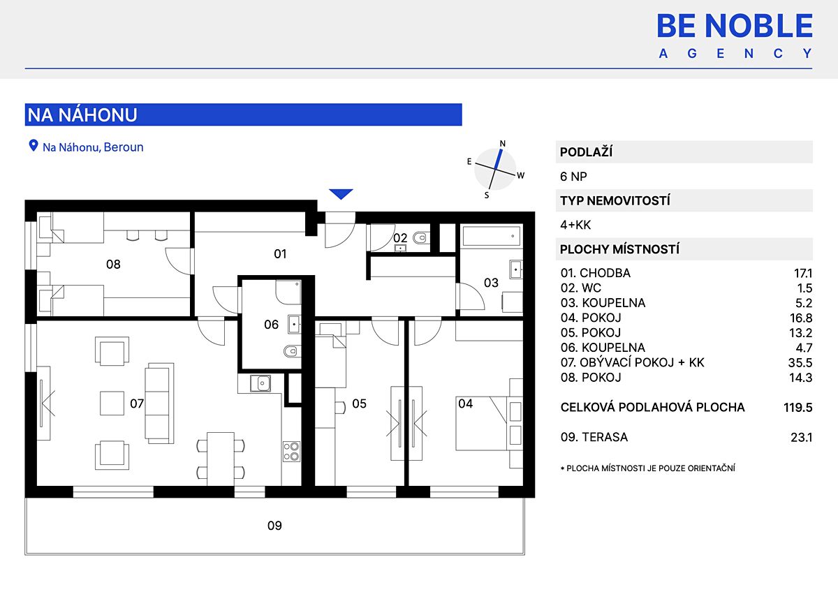 Prodej bytu 4+kk 120 m² – fotografie 3