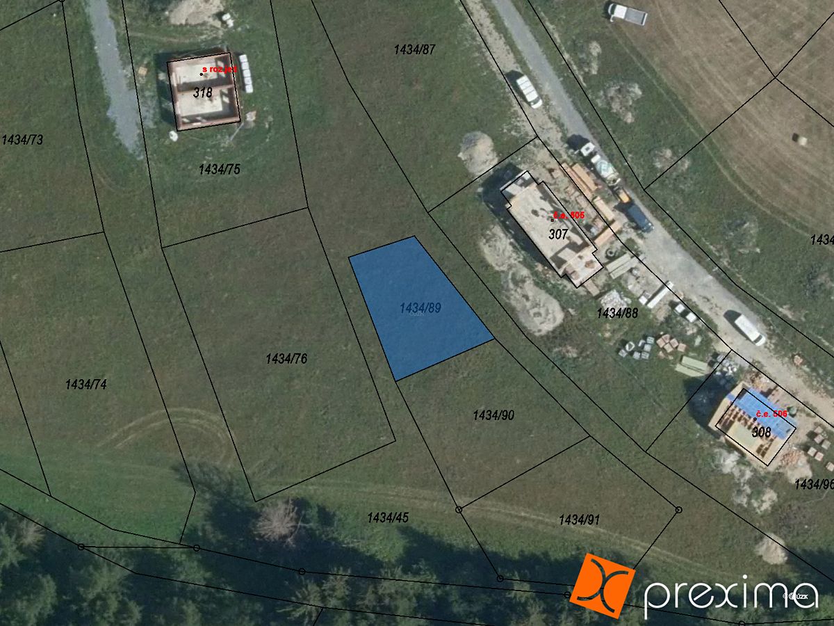 Prodej stavebního pozemku 314 m², Václavov u Bruntálu – fotka 1 z 3
