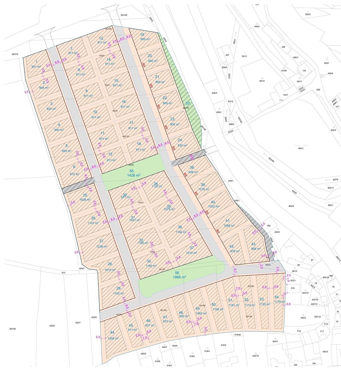 Prodej stavebního pozemku 43594 m² – fotografie 4