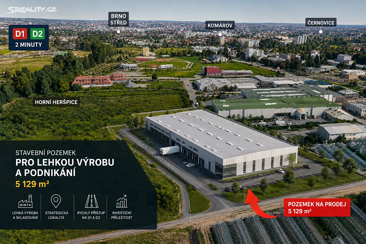 Prodej komerčního pozemku 5129 m² – pohled 3