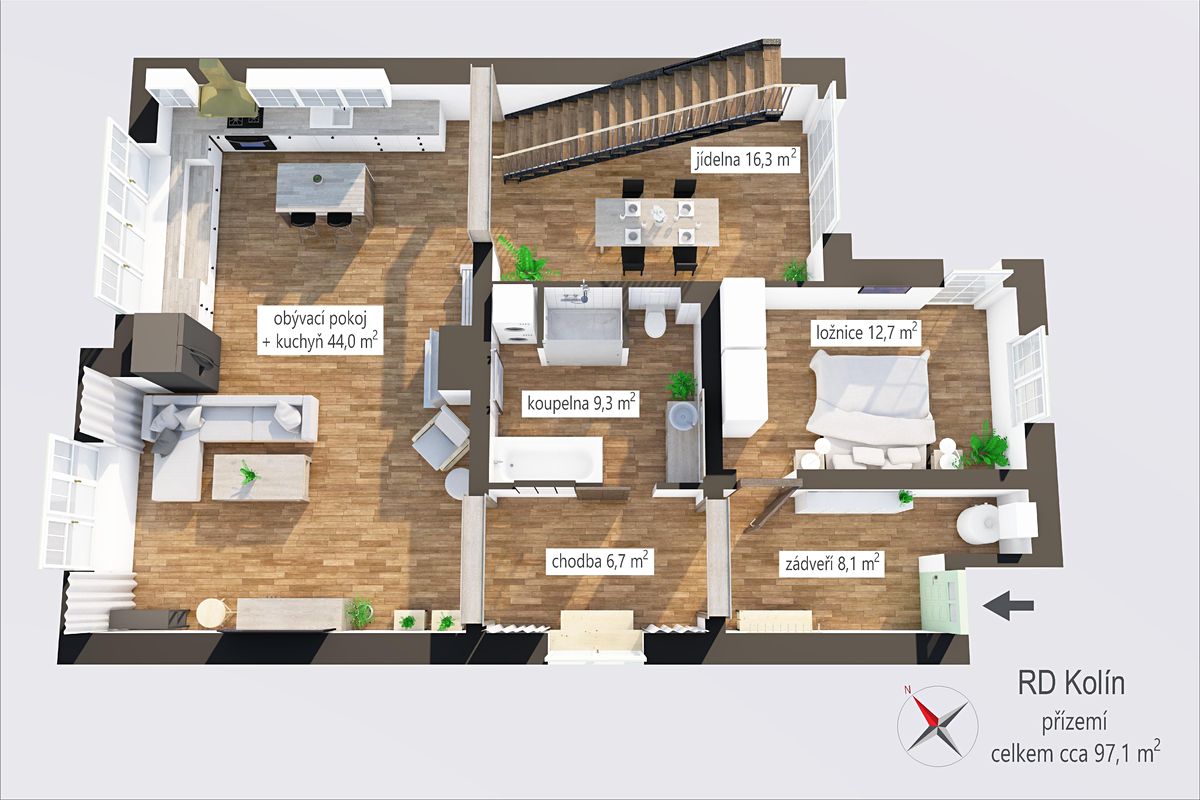 Prodej rodinného domu 190 m², pozemek 469 m² – fotografie 3