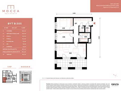 Prodej bytu 3+kk, 67 m² (2 z 6)