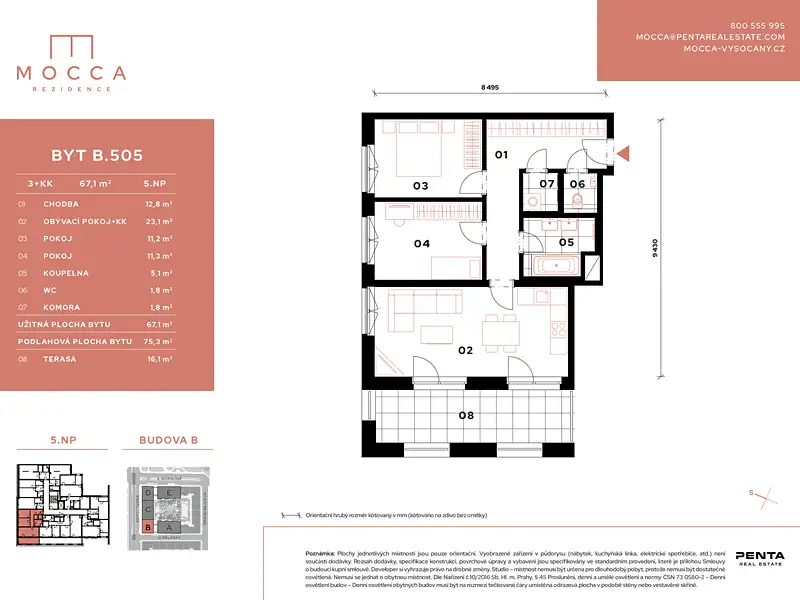 Prodej bytu 3+kk 67 m², Praha – náhled fotky 2
