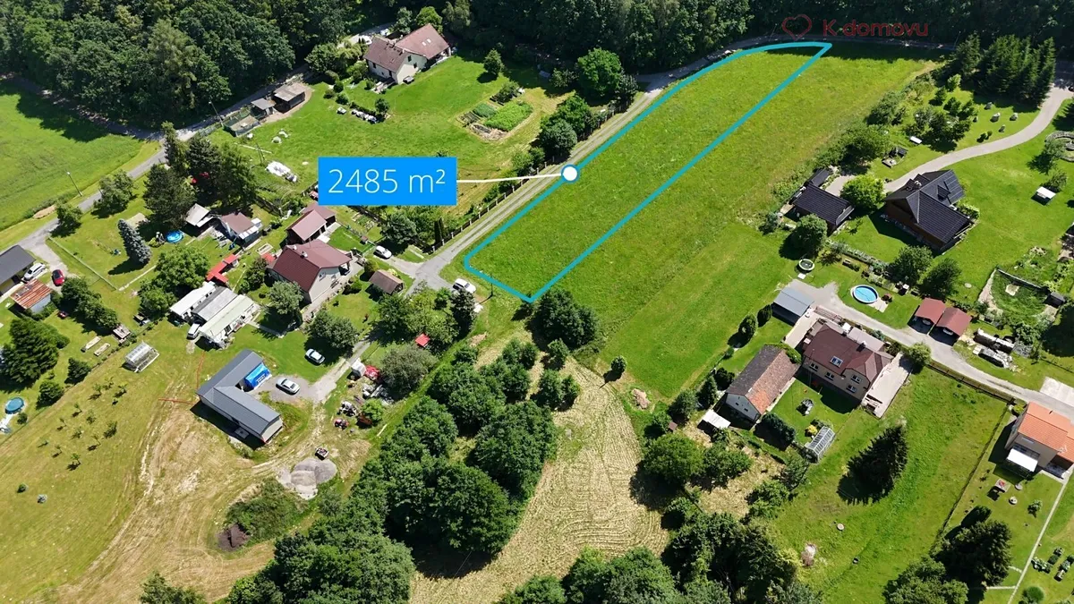 Prodej stavebního pozemku 2485 m²