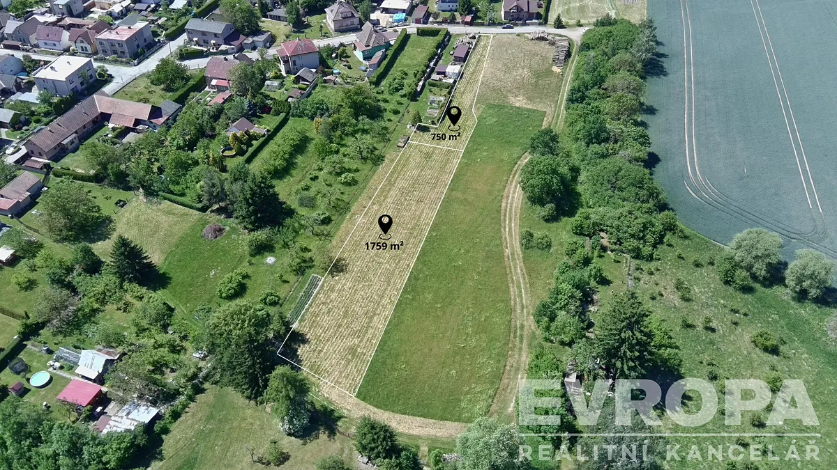 Prodej stavebního pozemku 2509 m²
