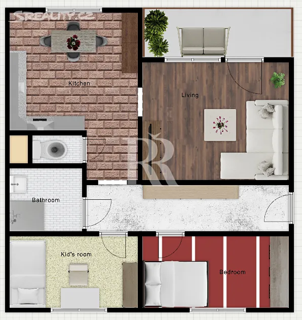 Prodej bytu 3+1 74 m² – pohled 2